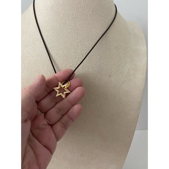 star of david necklace gold tone - Picture 3 of 5